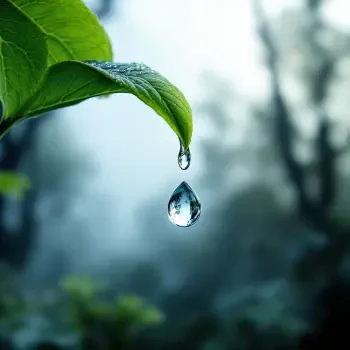dew drop water droplets leaf nature close-up PFP