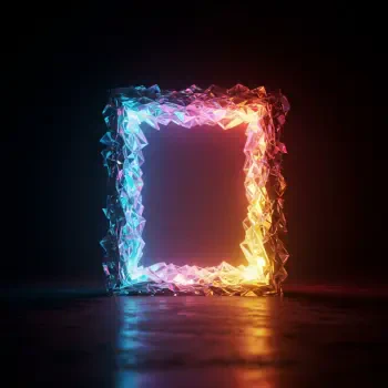 A glowing, multifaceted portal framed in vibrant colors, set against a dark background, serves as a striking forum avatar or profile photo.