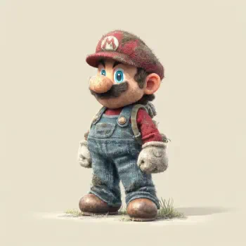 A cartoonish character resembling Mario stands confidently in overalls and a red cap, with blue eyes and a mustache, making for a playful forum avatar or profile photo.