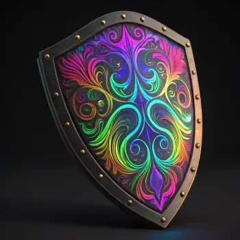 Colorful ornate shield with intricate designs and metallic accents, designed as a forum avatar/profile photo.