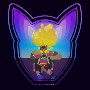 Forum avatar featuring an anime-style character from Kamen Rider Geats, framed within a stylized purple cat-ear outline on a dark background.