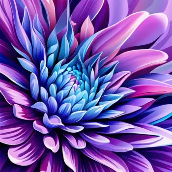 Vibrant purple and blue flower close-up with layered petals, presented as a stylized forum avatar/pfp.