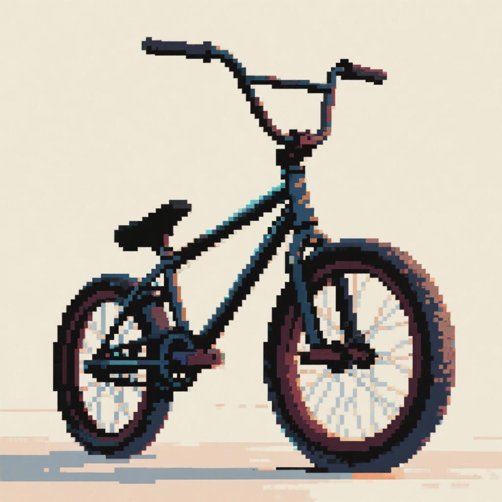 Pixel-art BMX bike on a neutral background, presented as a forum avatar/pfp/profile photo.
