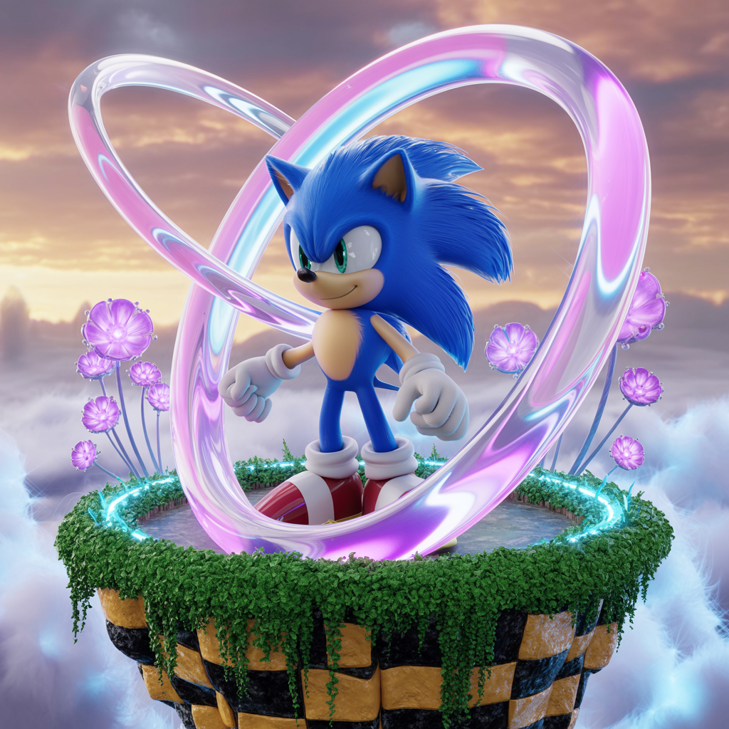 Skybound Sonic | Ring Runner Sonic | Azure Speed Avatar | Green Hill ...