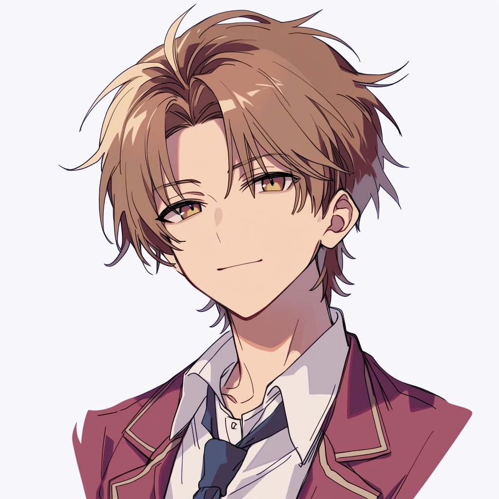 Forum avatar — anime boy Kiyotaka Ayanokōji from Classroom of the Elite, in a school uniform with light brown hair and a calm, confident smile.