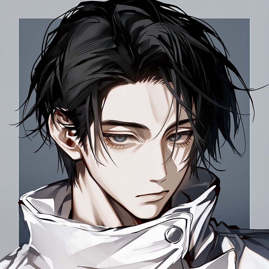 Forum avatar: Yuta Okkotsu (Jujutsu Kaisen) — anime portrait of a dark-haired young man in a high-collared white jacket, pale skin and a somber expression.