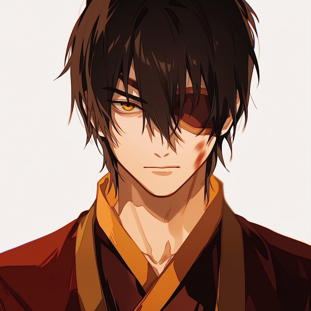 Forum avatar of Zuko from The Legend of Aang: The Last Airbender — anime boy with dark hair, burn scar over one eye, amber gaze, wearing Fire Nation red and gold.