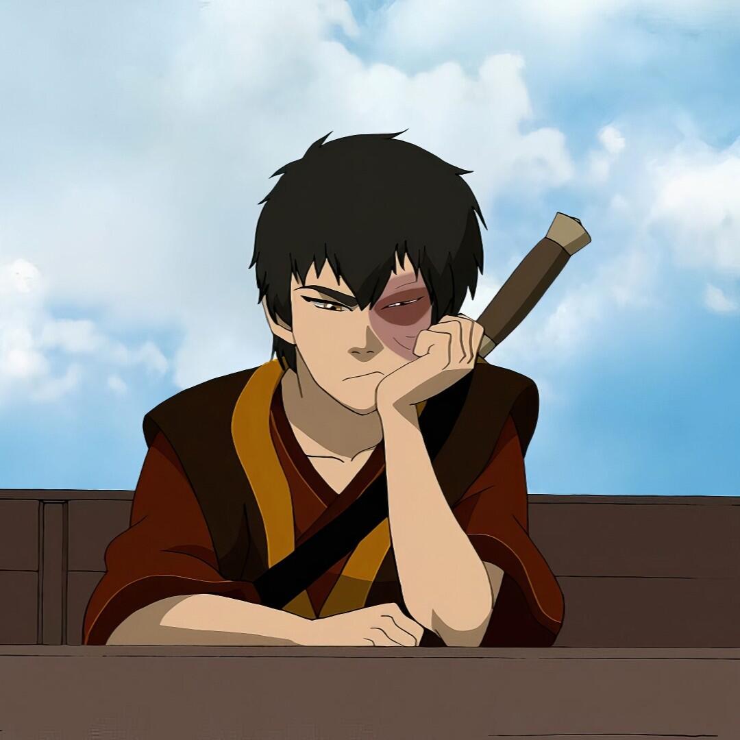 Forum avatar of Zuko from Avatar: The Last Airbender — young firebender with a facial burn, leaning on his hand at a railing beneath a blue sky.