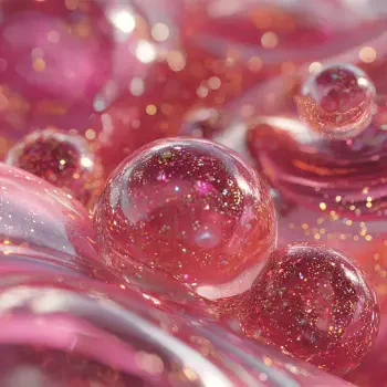 BubbleBlush, Rosy Orb, Pink Pearl Pop, Glitter Bubble, BlushSphere