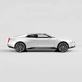 Side profile of a white Cadillac coupe on a neutral background, used as a forum avatar/profile photo.
