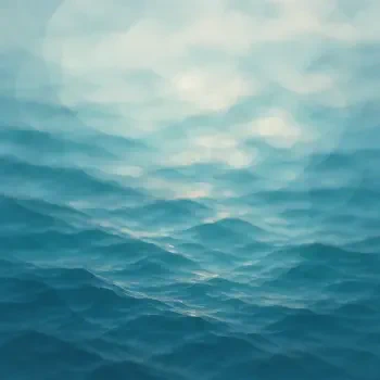 Abstract teal ocean waves with soft light reflections, a stylized forum avatar/profile picture.