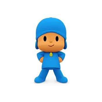 Forum profile photo of Pocoyo (TV show): small blue-suited cartoon boy standing with hands on hips on a white background.