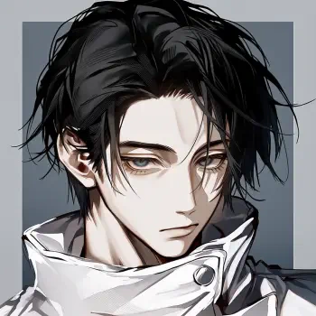 Forum avatar: Yuta Okkotsu (Jujutsu Kaisen) — anime portrait of a dark-haired young man in a high-collared white jacket, pale skin and a somber expression.