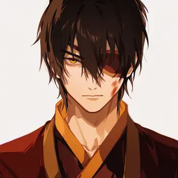 Forum avatar of Zuko from The Legend of Aang: The Last Airbender — anime boy with dark hair, burn scar over one eye, amber gaze, wearing Fire Nation red and gold.