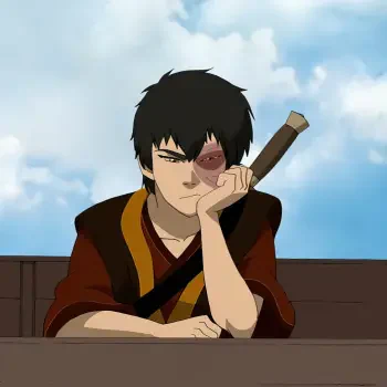 Forum avatar of Zuko from Avatar: The Last Airbender — young firebender with a facial burn, leaning on his hand at a railing beneath a blue sky.
