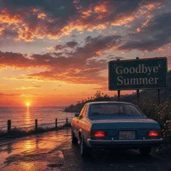 Forum avatar: a vintage car parked by the ocean at sunset beneath a Goodbye Summer sign.