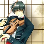  Boy Playing a Violin by clamp