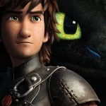 Forum avatar/profile photo of Hiccup and Toothless from the movie How to Train Your Dragon 2 — close-up of Hiccup's face and Toothless's green eye.