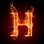  flaming h