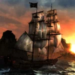  Assassin's Creed IV Black Flag Sunset Boat 