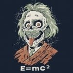 Download Skull Albert Einstein Dark PFP