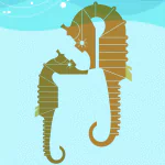 artistic seahorse PFP