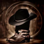  Cowboy Boots And Hat