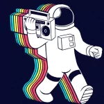  Boom box Astronaut 