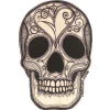 Decorative skull avatar with intricate patterns for profile picture.