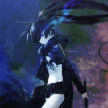 Black Gold Saw Black Rock Shooter Anime PFP
