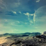 Sci Fi planet rise PFP