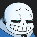 Forum avatar of Sans, a character from the video game Undertale, showing his signature half-lidded eyes and wide grin.