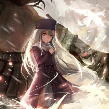 Illyasviel Von Einzbern Berserker (Fate/stay night) Fate/Stay Night long hair white hair red eyes Fate/Stay Night: Unlimited Blade Works Anime PFP