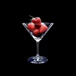  Strawberry in glass