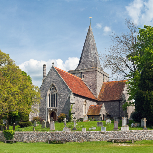 Church of St. Andrew, Alfriston, England by David Iliff