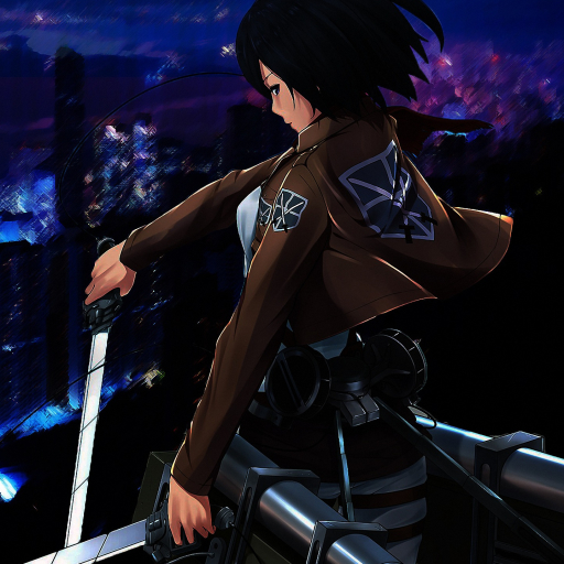 Download Warrior Fantasy City Mikasa Ackerman Attack On Titan Anime ...