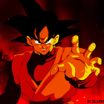  Black Goku by Salvador Vera