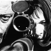 Jean Reno sniper Natalie Portman movie Leon: The Professional PFP