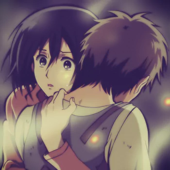  Shingeki no Kyojin - Mikasa and Eren