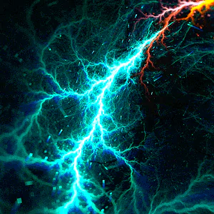 lightning artistic psychedelic PFP