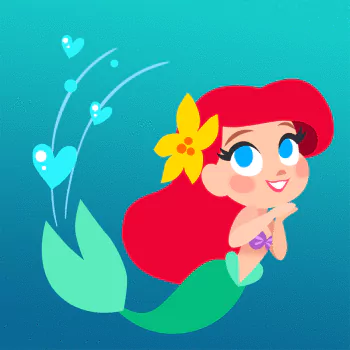 red hair cute mermaid The Little Mermaid Ariel (The Little Mermaid) movie The Little Mermaid (1989) PFP