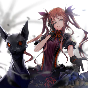 twintails long hair Anime girl anime girl PFP