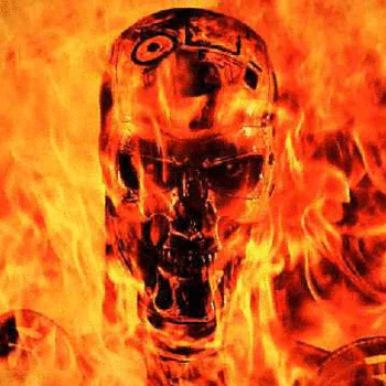 skull cyborg futuristic The Terminator movie PFP