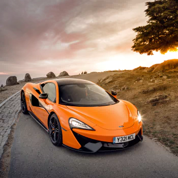 orange car vehicle car supercar McLaren McLaren 570S PFP