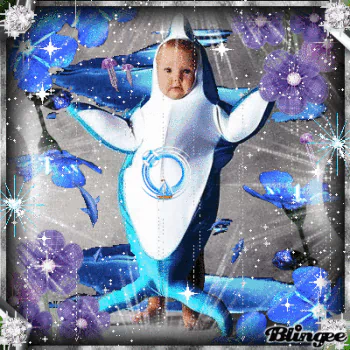 glitter artistic baby PFP