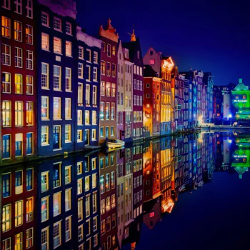  Amsterdam at Night by Juan Pablo De Miguel