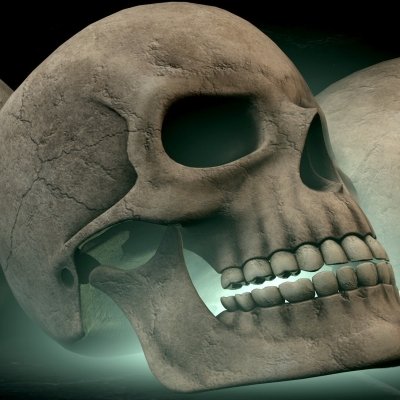 Download 3D Dark Skull PFP