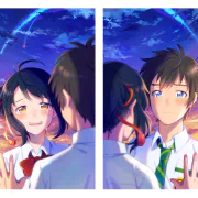 Your Name. Taki Tachibana Mitsuha Miyamizu Anime PFP