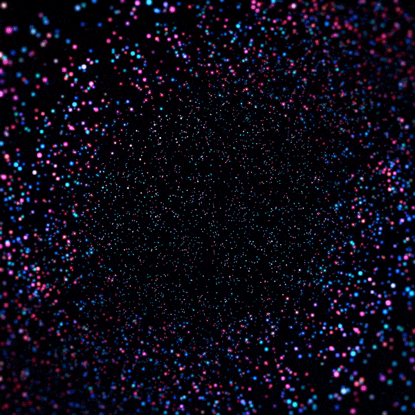 Artistic psychedelic forum avatar featuring a swirling pattern of vibrant blue and pink dots against a black background, creating a dynamic, mesmerizing effect.