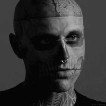 tattoo skull man Rick Genest PFP